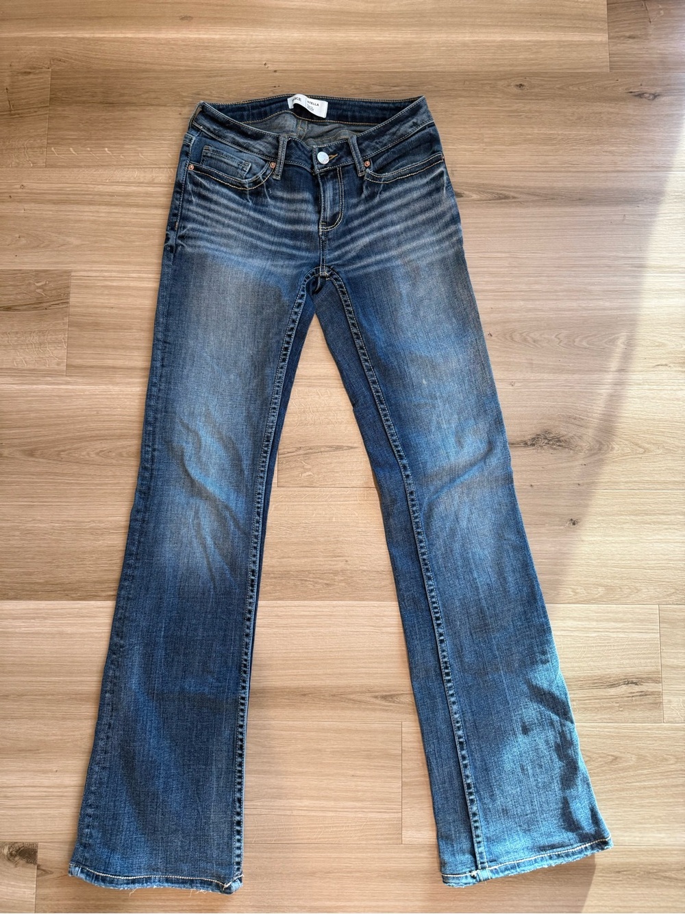 BKE Women's Dark Blue Bootcut Jeans